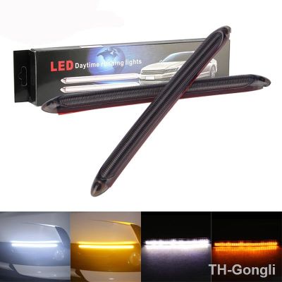【hot】✳  Car DRL Headlight Strip Sequential Turn Day drl for Cars 12v