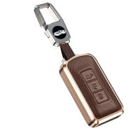 Key Fob ปกกรณีกระเป๋าโลหะผสมสังกะสีสำหรับมิตซูบิชิ ASX การควบคุมระยะไกลพวงกุญแจหัวเข็มขัดรถจัดแต่งทรงผม