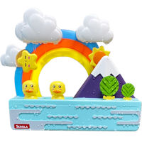 New Baby Bath Kids Toys Rainbow Shower line Yellow Ducks Slide Tracks Bathroom Educational Water Game Toy for Children Gifts