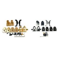 For FMS FCX24 Brass Front and Rear Portal Housing Set 1/24 RC Crawler Car Upgrades Parts Accessories