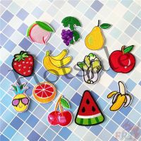 【hot sale】 ✎☜﹊ B15 ✿ Fruits Vegetables Iron-on Patch ✿ 1Pc Banana / Pineapple / Cherry / Strawberry / Watermelon Diy Embroidery Patch Sew on Iron on Badges Patch