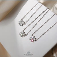 MeeningBrand❀สร้อยคอเงิน TINY FLOWER [02-0030]