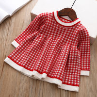 Infant Toddler Sweater Winter Dress for Girl baby underwear kid autumn knitted Clothes thick Dresses Children Christmas Clothing