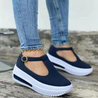 Summer Women Shoes Thick Bottom Platform Flat Shoes Ladies Wedges Sandals Buckle Strap Casual Female Footwear Shake Shoes