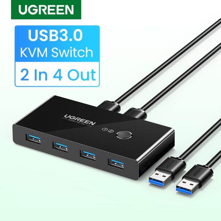 UGREEN USB Switch Selector 2 PCs Sharing 4 Devices | Lazada PH