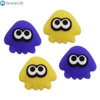 4Pcs Octopus Squid ซิลิโคน Thumbstick Case จอยสติ๊กสำหรับสวิทช์ Oled Ns Lite Joy-Con Keycap