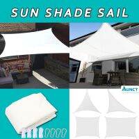 White All size Waterproof Sun Shade Sail Square Rectangle Triangle Garden Terrace Awnings Swim Shade Camp Hiking Yard Canopy