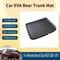 รถด้านหลัง Trunk Mats สำหรับ Benz B Class W245 2005 ~ 2011 5ที่นั่งรถ Trunk Storage Pads ถังถาดพรมโคลนอุปกรณ์เสริมอัตโนมัติ