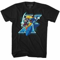 เสื้อยืด พิมพ์ลาย Mega Man X And Zero สีดํา สําหรับผู้ชายSize S-5XL  GOP4