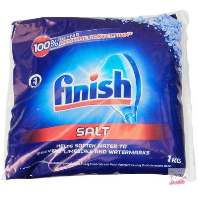 (Good product) ⚡️AA Finish bright dish dishwasher washing salt softens water quality and prevents dirt 1kg imported from the UK