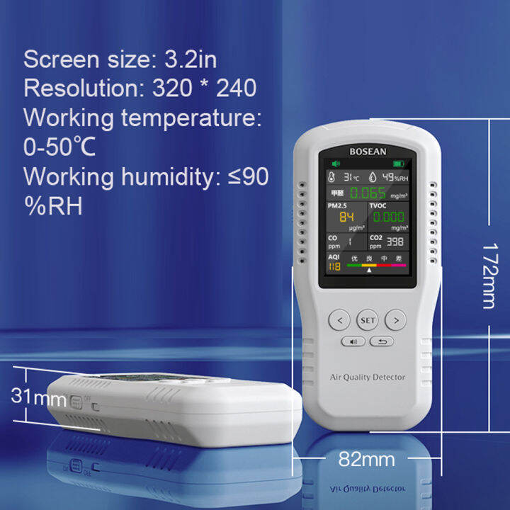 fansline-แบบพกพา-air-หน้าจอที่มีคุณภาพ-co2-co-pm2-5-hcho-tvoc-เครื่องแสดงอุณหภูมิความชื้น-home-digital-air-quality-เครื่องตรวจจับ-multifunctional-formaldehyde-tester-เครื่องวิเคราะห์อากาศ