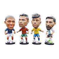 10CM/ 4inch Action Figures PVC Football Sports Star Messi Neymar Mbappe Ronaldo Figurine Mini Toy Model Doll for Soccer Lovers favorable