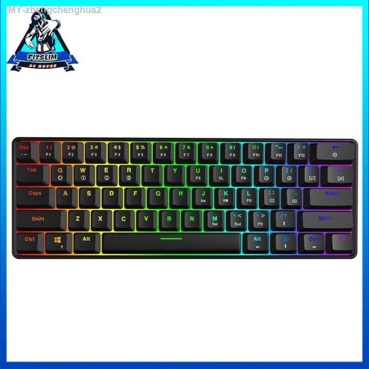 【keyboard】 GK61 Swappable 60 RGB Keyboard Customized Kit PCB Mounting