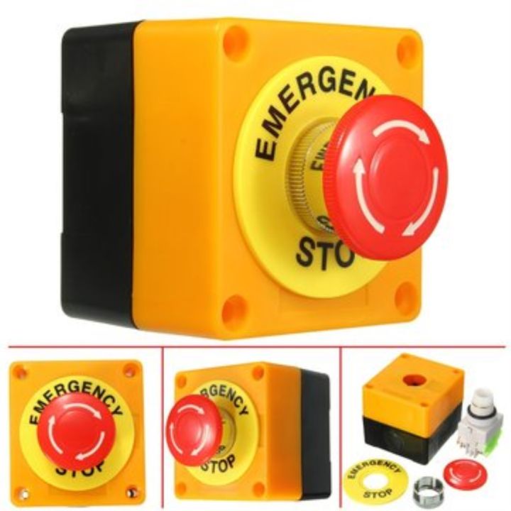 yf-๑-emergency-stop-with-1no-1nc-10a-660v-22mm-push