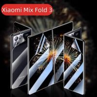 4in1ฟิล์มไฮโดรเจล (1ด้านใน + 1หลัง + 1เลนส์ + เลนส์1) สำหรับพับ Xiaomi Mi Mix 3ปกป้องเต็มรูปแบบฟิล์มป้องกันป้องกันหน้าจอแบบอ่อนสำหรับ Xiaomi พับกระจก3