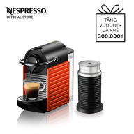 Bộ máy pha cà phê Nespresso Pixie - Đỏ & máy đánh sữa Aeroccino 3 thumbnail