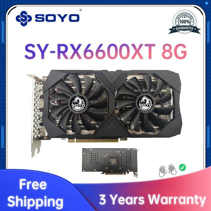 SOYO New RX5500XT RX5700XT RX580 8GB Gaming Graphics Card GPU GDDR6 ...
