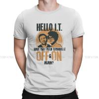 The It Crowd Have You Tried Turning It Off On Again Tshirt Graphic Men Tops Vintage Summer Streetwear Cotton Harajuku T Shirt