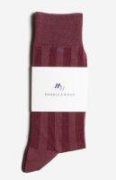 MARBLE &amp; WOOD  Business Socks / Wild Ginger ถุงเท้าสำหรับใส่ทำงาน เสริมเส้นใยบริเวณปลายเท้าและส้นเท้า ทนทาน ไม่ขาดง่าย