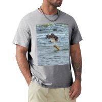 Gone Fishin (Osprey And Walleye) T-Shirt Tees Anime Clothes Plain T-Shirt Plain White T Shirts Men