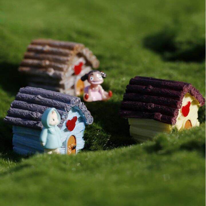 [HCM]Mô hình Nhà Gỗ trang trí tiểu cảnh thủy sinh terrarium chậu cây