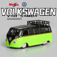 Maisto 1:64 VW ชุดรถตู้โฟล์คสวาเกนรถโลหะผสม Samba Diecast ของเล่นแบบจำลองรถยนต์ขนาดเล็กเครื่องประดับเด็ก