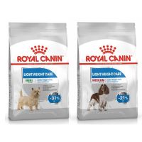 ส่งฟรีทุกชิ้นทั่วไทย  อาหารเม็ดสุนัข Royal Canin Mini Light Weight Care 8 กก. &amp; Medium Light weight care  ควบคุมน้ำหนัก 9.0 กก.