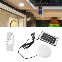 Solar Ceiling Light Waterproof Timing Function Solar Remote Lighting with Rugged Plastic Housing Ceiling Light for Garden