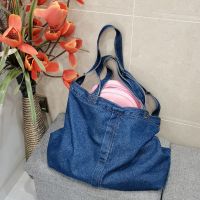 Girls Denim Bag For School Ladies Teenagers Shoulder Bags For Women Casual Jeans Shopping Bags Tote
