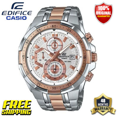 Edifice G-shock EFR-556 ของแท้ผู้ชายแฟชั่นธุรกิจกีฬานาฬิกาควอตซ์ปฏิทินนาฬิกากันกระแทกกันน้ำเหล็กวงรับประกัน 4 ปี EFR-539SG-7A5