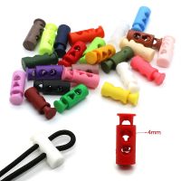 【CW】 10pcs Colorful Plastic Cord Lock Clasp Stop 2 Hole Drawstring Stopper Toggles Sportswear Garment Shoelace Rope Parts