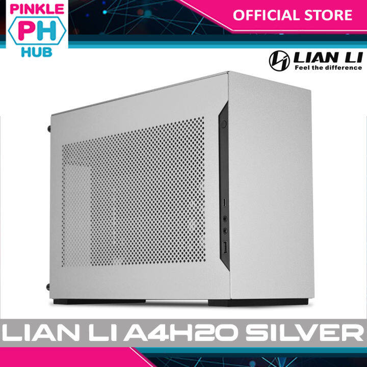 PinkleHub | LIAN LI A4H2O Silver Color SPCC / Aluminum Mini Tower