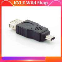 KYLE Wild Shop OTG Converter Universal USB 2.0 A To Mini B 5-Pin Male Adapter For Mini Type-A B Jack Splitter Smart Phone