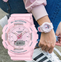 นาฬิกา Casio G-Shock S รุ่น GMA-S130-4A นาฬิกาผู้หญิงสายเรซิ่น สีชมพู - ของแท้ 100% ประกันศูนย์ CMG 1 ปี