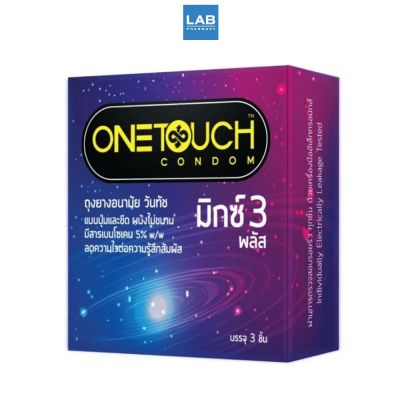 ONETOUCH MIXX 3 CONDOM - ถุงยางอนามัยผิวไม่เรียบ 1 กล่อง บรรจุ 3 ชิ้น