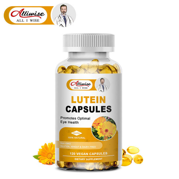 Alliwise Lutein & Zeaxanthin Capsules, Eye and Brain Supplement