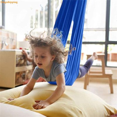 Childrens Swing Seat Nylon Childrens Elastic Sensory Swing Indoor Outdoor Hammock Hanging Chair