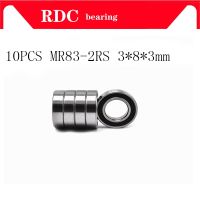 【CW】 10PCS ABEC-5 MR83-2RS MR83 2RS MR83RS 3x8x3 mm rubber sealed miniature quality deep groove ball bearing