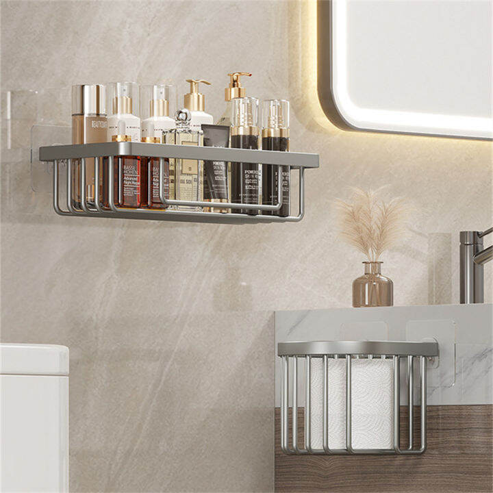 punch-free-shower-holder-shelf-aluminum-wall-mounted-shelves-for-bathroom-wall-mounted-bathroom-organizer-no-drill-shower-storage-punch-free-bathroom-shelves