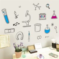 Microscope Science Scientist Chemistry School laboratory dormitory Wall Sticker for kids room bedroom living room