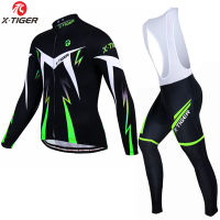 X-TIGER Pro เสื้อเจอร์ซีย์นักปั่นชุดแขนยาวจักรยานเสือภูเขาชุดชี่จักรยานระบายอากาศได้ดี MTB จักรยานเสื้อผ้าชุดสวมใส่ Mans