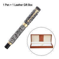 Retro Jinhao Ballpoint Pen Luxury Metal Golden Rollerball Pen for Writing Leather Gift Box Set Graduate Business Gift