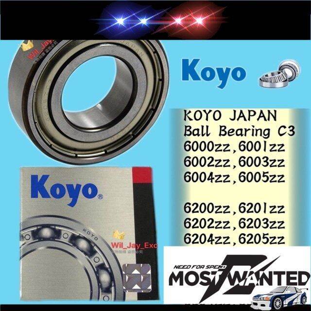 KOYO BALL BEARING ZZ C3 6000,6001,6002,6003,6004,6005,6200,6201,6202 ...