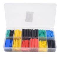 280pcs/lot 8 Sizes Assorted Heat Shrink Tubing Colorful Polyolefin 2:1 Shrinking Wrap Wire Insulated Shrinkable Sleeve Tubes Set Electrical Circuitry