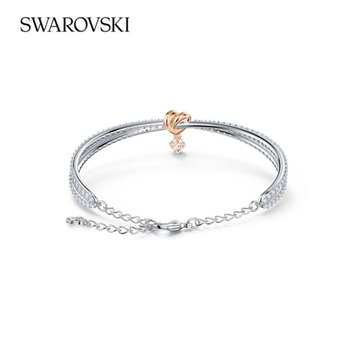 ของแท้-100-swarovski-สร้อยข้อมือ-สร้อยคอ-swarovski-แท้-สวารอฟสกี้-life-long-heart-สร้อยคอจี้หัวใจ-จี้คริสตัล