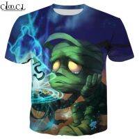 CLOOCL เสื้อยืดฟิกเกอร์ตำนานเกมลีก Of Legends The Sad Mumumu Amumu 3D แขนสั้นผู้ชายผู้หญิงสไตล์ตามท้องถนนคอกลม