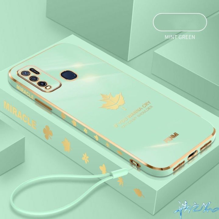 เคส-y91-y95-v11i-v11-v9-y85-y91i-y30-y50-y30i-y91c-y71-v15-v20-เคสสไตล์เกาหลี-6d-ซิลิโคนนิ่ม-หรูหรา-เคสโทรศัพท์ชุบไฟฟ้า-ฟรีสายคล้อง