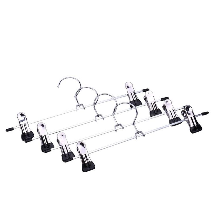 5Pcs/Lot Hangers For Clothes Stainless Steel Clip Stand Hanger