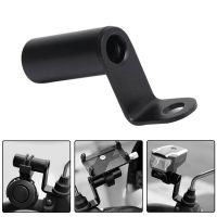 Motorcycle Rearview Mirror Mount Extender Bracket Clamp Handlebar Phone Holder