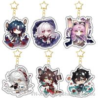 Game Honkai Star Rail Keychain Cute Figure Dan Heng March 7th Sampo Gepard Himeko Pendant Car Key Ring Jewelry Accessories Gift